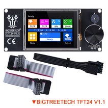 3d 프린터 부품 재료 BIGTREETECH TFT24 V1.1 디스플레이 유사한 12864 LCD 터치 스크린 엔더 3 3D SKR V1.3 V1.4 터보 프로 미니 E3 호환, TFT24 For Ender3