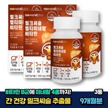 중년 간피로 밀크씨슬실리마린 milkthistle 밀크시슬 3통 9개월분 비움샵 간건강 밀크시슬 50대 60대 70대 식약처인증 타우린 헛개나무 남자 노인 시니어 실버
