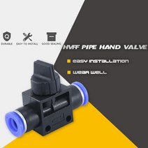 HVFF 4mm 6mm 8mm 10mm 공압 부품 직접 수동 오픈 조인트 플로우 밸브 스위치 가스, 01 HVFF-06