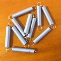 10 개/몫 와이어 0.3mm 0.4mm 0.5mm 스테인레스 스틸 장력 스프링 더블 후크 OD 2mm-6mm length10-50mm, 0.3x3mm, 40mm