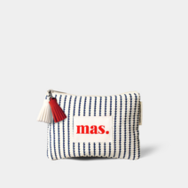 마스마룰즈 Basic pouch _ Waffle stipe 네이비