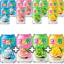 [오늘쇼핑]코코팜 340ml 4종 4캔씩(총16캔) / 화이트 피치핑크 포도 망고코넛, 16캔