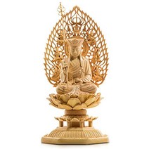 목조의 불상 입상 지장 보살 가시나무의 나무 불단 불상 기도하다 액막이(높이 17 cm×건 8.5 cm×안길이 8.5 cm)