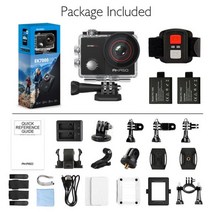 AKASO-EK7000 Pro 4K 액션 카메라 터치 스크린 20MP 수중 40m 방수 원격 제어 스포츠, 01 Black