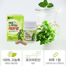 애플트리 레몬밤정 바로느껴지는 레몬밤 로즈마린산 레몬밤잎 추출분말 가루 농축레몬밤 환 캡슐 알약형태 허브레몬밤 멜리사 비밤 복부 내장지방 1000mgx30정, 1개, 30정