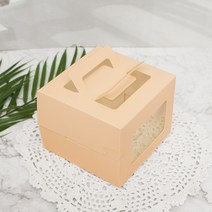 미니케익 창상자 창박스 핑크 140x140x110(받침포함)