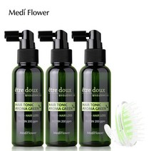 메디플라워 아로마 그린 탈모 헤어토닉 100mlx3개+두피마사지기, 단일옵션/단일옵션