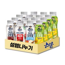 [설렘나누기] 퀘이커 마시는 오트밀 패키지 세트, 설렘나누기, 16페트, 그레인4+단백질4+우리쌀4+찰옥수수4