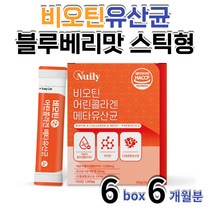 프로바이오틱스 블루베리맛 스틱형 비오틴 유산균 밀크세라마이드 엘라스틴 새해 연말 여자친구 어머니 엄마 40대 50대 60대 장모님