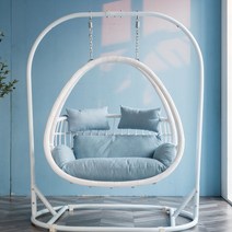 발리의자 임산부 새둥지 행거체어 그네소파 덩굴, 1인용 화이트 커피 테이블 추가