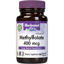블루보넷 셀룰러액티브 메틸폴레이트 400 mcg 베지터블 캡슐, 60개입, 1개