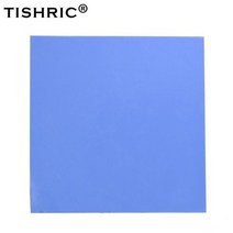 써멀패드 그래픽카드 TISHRIC-100x100x0.5mm 전도성 실리콘 GPU CPU 열 패드 0.5mm 방열판 그리스 페이스트 접착제 PC 팬 쿨러, No Cut