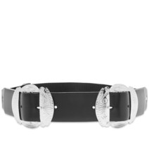 토가풀라 Toga Pulla Double Buckle Concho Belt - Black
