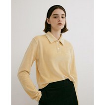 헤지스레이디스 헤지스 여성 21FW 옐로우 레터링자수 면혼방 긴팔카라티셔츠 HSTS1DH57Y2 447438