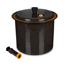ZURO 무투 무쇠 진공 쌀통(밤색)10kg 20kg/ 쌀보관통 쌀독 저장용기 보관용기 쌀단지