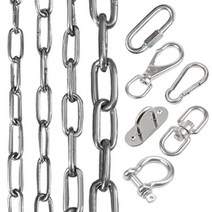 중국산 쇠사슬 체인 플라스틱 부속 모듬, 1Ea, 추가04.스텐슈벨M4(1/8