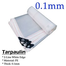 접이식 어닝 천막 차양 야외 투명 방수포 PE 방수 정원 식물 레인 전망대 퍼골라 캐노피 창 방풍 0.16mm, 44.0.1mm White Edge - 1x6m