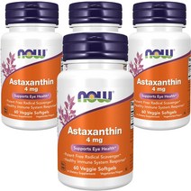 나우푸드 아스타크산틴 4mg 베지 소프트젤, 60개입, 4개