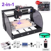 20W CNC 3018 Pro Max 레이저 조각기 GRBL DIY 3 축 PBC 밀링 레이저 조각기 우드 라우터 업그레이드 된 3018Pro 오프라인, 1000mw laser+3018P-M No Offlin