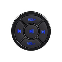 미디어 무선 블루투스 버튼 원격 컨트롤러 자동차 오토바이 자전거 스티어링 휠 MP3 음악 재생 IOS 안드로이드 전화 태블릿, CHINA_black