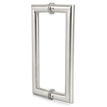 도무스 강화도어손잡이 G209SS(19X200) 2홀 유리문 현관 중문 가마찌 문손잡이 미닫이 여닫이 핸들, 목문철문용(51~80mm)