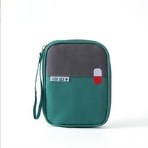 서바이벌 생존키트 가방 비상용 백패킹 야외 생존 재해 지진 응급 응급 처치 키트 대형, 11x14x2cm 녹색