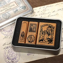 빈티지 앨리스 동화 인형 다꾸 스탬프 세트 7종, G (WS-542)