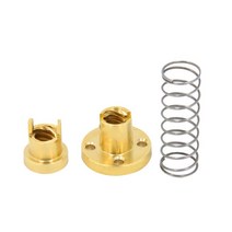 플리스 KINGROON 2 Sets T nti-klsh 리드 스크류 너트 황동 POM Ender 3 R10 3D 프린터 부품 nti klsh Spri, 01 Brass A_02 Lead 4mm