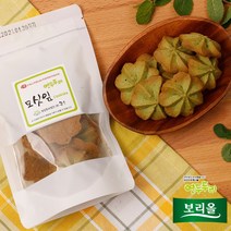 보리올 모싯잎 우리밀 수제쿠키 100g 3개