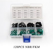 고무링 개스킷 고무/실리콘 O 링 씰 VMQ NBR FKM 씰링 O-링 니트릴 와셔 고무 oring 트 구색 키트 트 박스, 04 Mini B 120PCS, 04 Mini B 120PCS