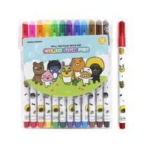 카카오프렌즈 5000 12색 사인펜 세트, 5000 카카오프렌즈 12색 사인펜 세트_$PZY