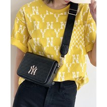 MLB 풀오버 엠보 PU카메라백 NY 플랩 스퀘어백 여성용 숄더백 크로스백 모자백