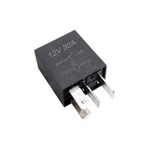 릴레이 4핀 케이블 30A 16cm AWG16 연장 자동차 소켓, RC40D. 릴레이용 소켓 케이블 4핀용