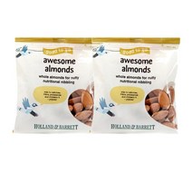 홀랜드앤바랫 네츄럴 아몬드 425g Holland & Barrett Natural Almonds, 2팩