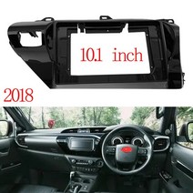 자동차 오디오 라디오 10.1 인치 2 Din Fascia Frame Adapter for Toyota Hilux CD/DVD 플레이어 스테레오 패널 대시, [01] left, [02] frame an cord