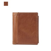 GROJITOO-크레이지 호스 소가죽 남성 지갑 멀티 카드 홀더 천연 가죽 대용량 빈티지