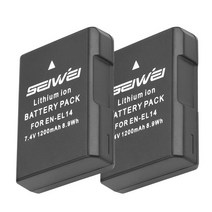 호환제품 7.4V 1200mAh EN-EL14 EN 니콘 D3100 P7000, 02 2 Battery