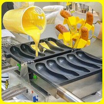 바나나빵 기계 창업 포장마차 야시장 카페 노점 간식, 대형 가스 기계 + 굽기 전원 필요 없음