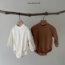 미앙블룸비 몽니트슈트(2color) 베베(-24m) 가을 데일리룩 문센룩 기본 긴팔니트슈트