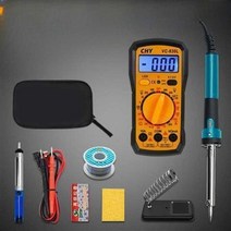 조각 dly 인두 우드 버닝툴 온도 조절 인두기세트, 조명 납땜 인두 9205A 멀티미터 23피스
