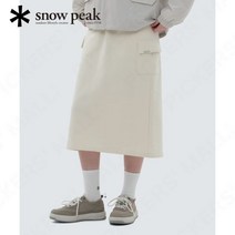 스노우피크 어패럴 SNOWPEAK APPAREL 랜드 여성 카고 스커트 Butter Ivory S24SWFSK51