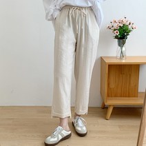 핏앤제이ㅡ 로노니 밑단 언발 배기 팬츠