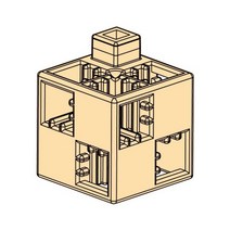 artec 아텍(Artec) 아텍블록 블록 단품 기본사각 살구 24피스 07743