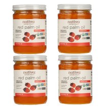 누티바 비정제 Red Palm Oil 레드 팜 오일 444ml 4팩