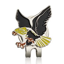 자석 골프 캡 클립이 있는 공 마커 골퍼 사랑을 위한 빛나는 합금 마크 거북이 슬리퍼 개 인어 버디 이글 1, [01] A