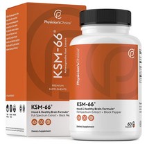 Physicians CHOICE 아슈와간다 블랙 후추 60캡슐 해외, 5개