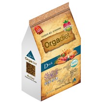 오가다이어트(Orgadiet) 유기농 오가닉 가수분해 애견사료 오리 2kg, 1개