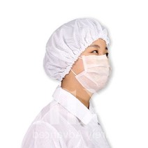 방진 모자 제전모 무진모 크린룸 후드 C3, 핑크M