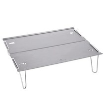 Boundless Voyage캠핑 테이블 경량 하드 탑 접이식 테이블 알루미늄 합금 미니 테이블 및 캐리 백 BVT01, gray