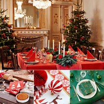 Duni 듀니 크리스마스 냅킨, 테이블커버07.마이스타 크림